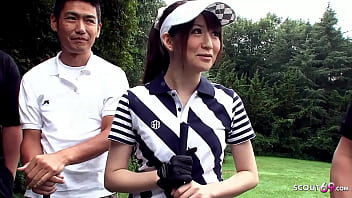 Professor and other Fellows chat Asian Teenage to Blowbang at Golf Lesson