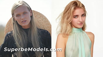 SUPERBE MODELS - (Dasha Elin, Bella Luz) - Platinum-blonde COMPILATION! Fantastic Models Strip Leisurely And Display Their Brilliant Bods Only For You